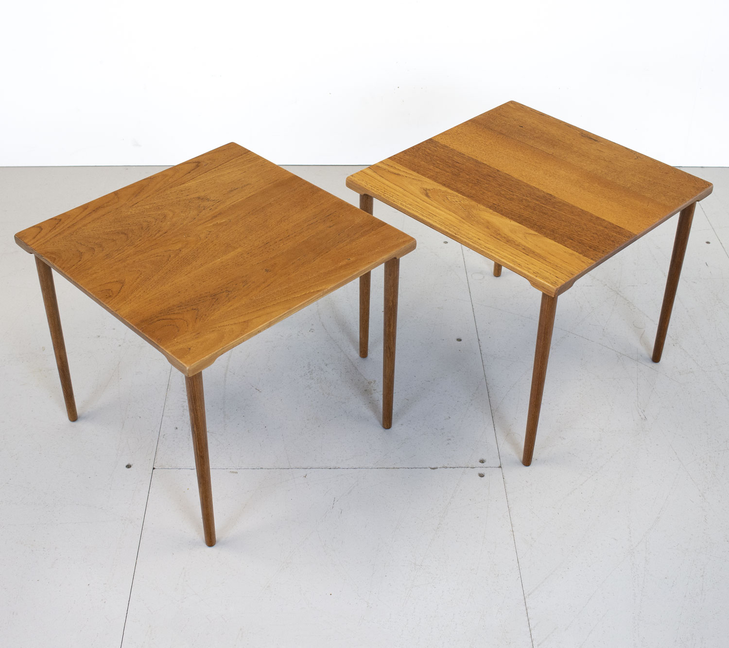 Pair of Danish Teak Model FD544 Side Tables by France and Son